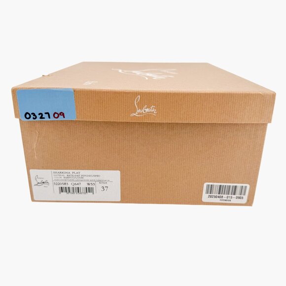 Christian Louboutin Sharkina Mesh Sneakers Size 37 US 7 White Red Loubishark 49 - Picture 15 of 15